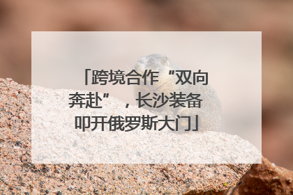 跨境合作“双向奔赴”，长沙装备叩开俄罗斯大门
