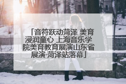 音符跃动菏泽 美育浸润童心 上海音乐学院美育教育展演山东省展演·菏泽站落幕