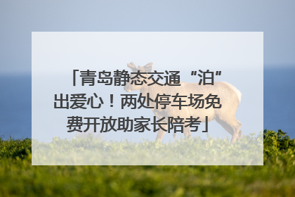 青岛静态交通“泊”出爱心！两处停车场免费开放助家长陪考