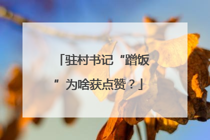 驻村书记“蹭饭”为啥获点赞？