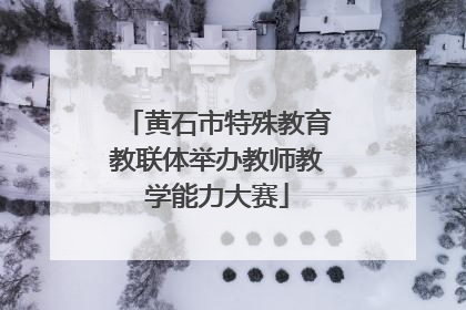 黄石市特殊教育教联体举办教师教学能力大赛