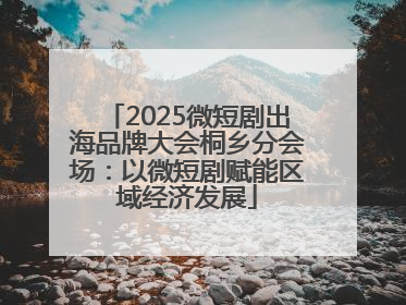 2025微短剧出海品牌大会桐乡分会场：以微短剧赋能区域经济发展