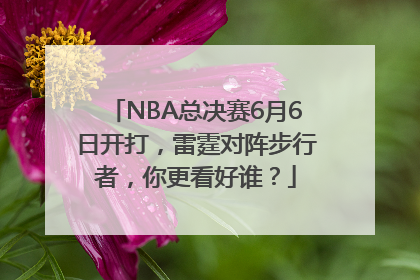 NBA总决赛6月6日开打，雷霆对阵步行者，你更看好谁？